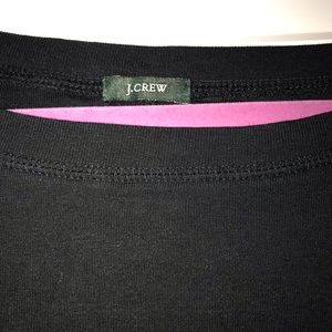 J. Crew black cotton long sleeve top women size sm